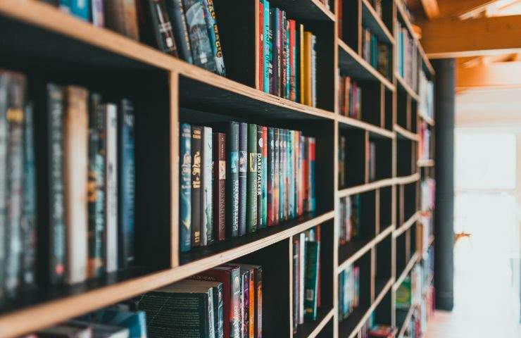 scaffali con libri